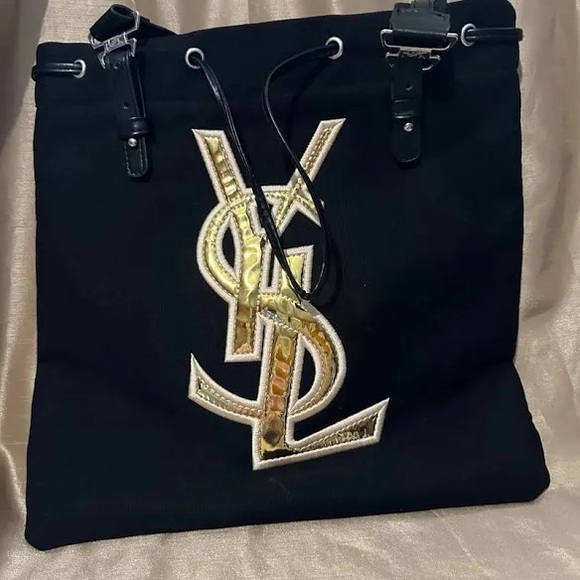 Brand new Yves  Saint Laurent Black and Gold Tote Bag gwp item - Picture 2 of 6